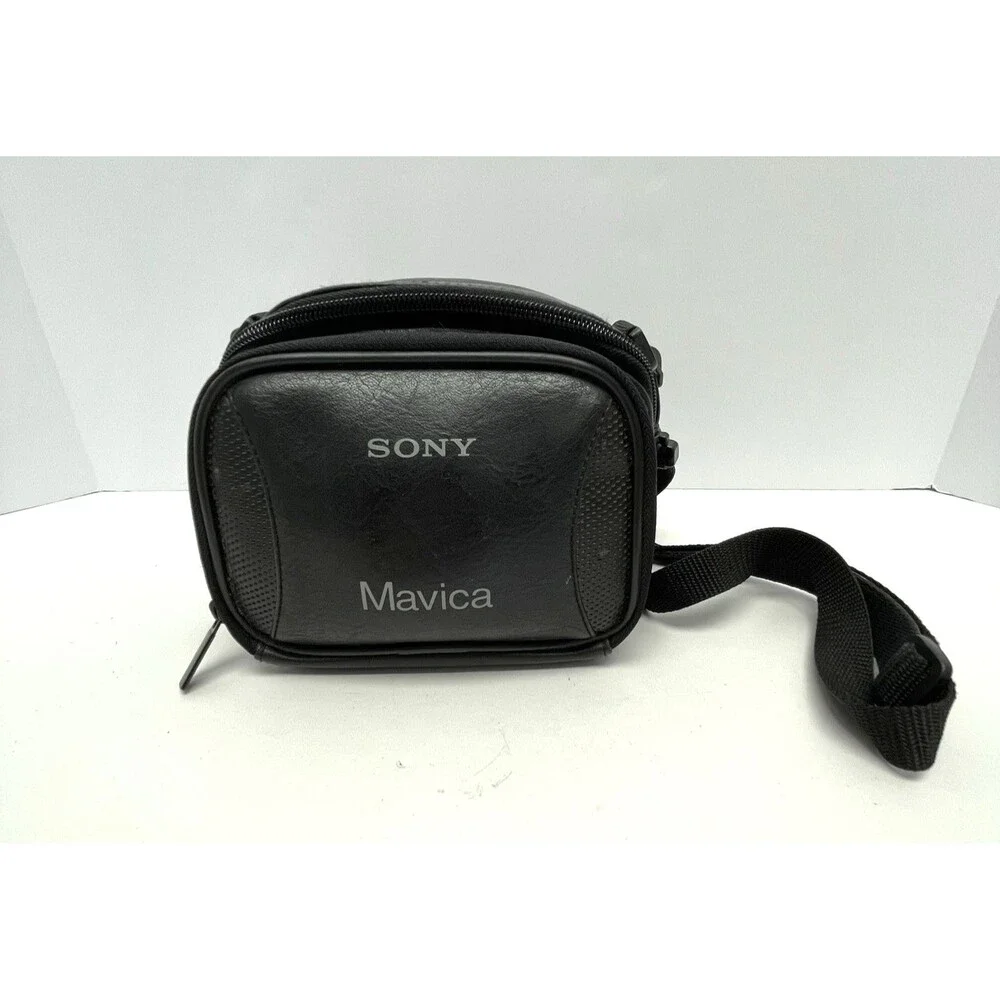 Sony Digital Mavica Camera Bag Black Adjustable Straps Belt Loops ~ Case Only